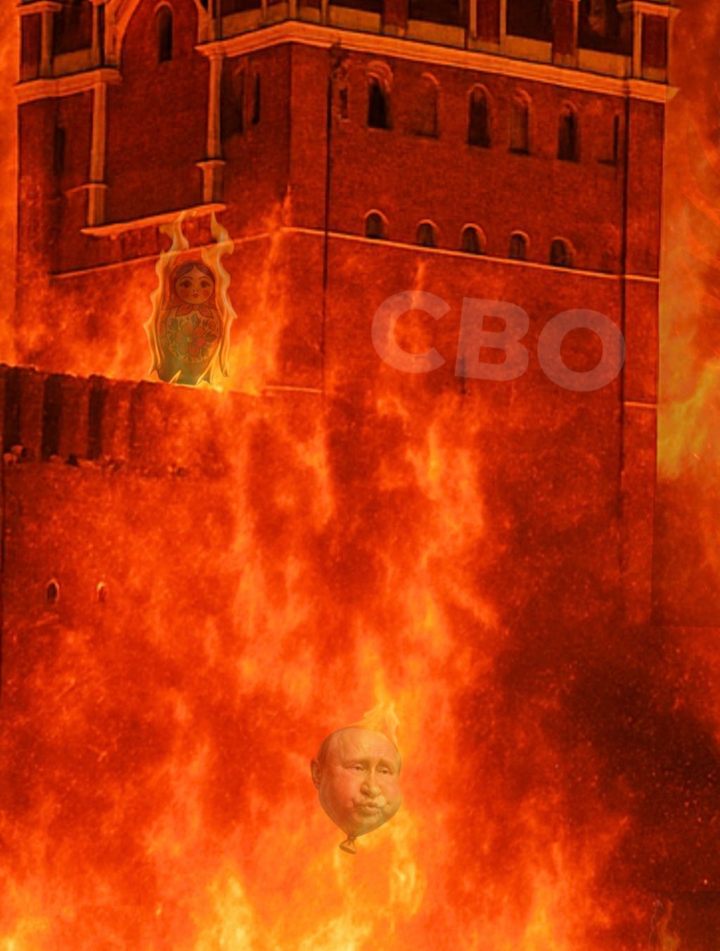 Оверсайз-футболка ASANOV «Burning man» з авторським українським принтом — фото 4