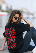 Оверсайз-футболка ASANOV «Код нації з маками» з авторським українським принтом — фото 9