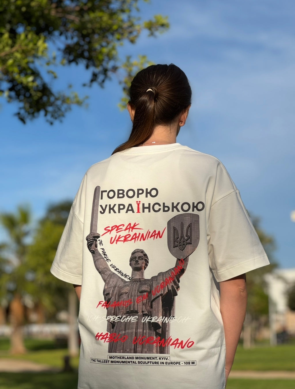 Оверсайз-футболка ASANOV «Говорю українською» з авторським українським принтом — фото 7