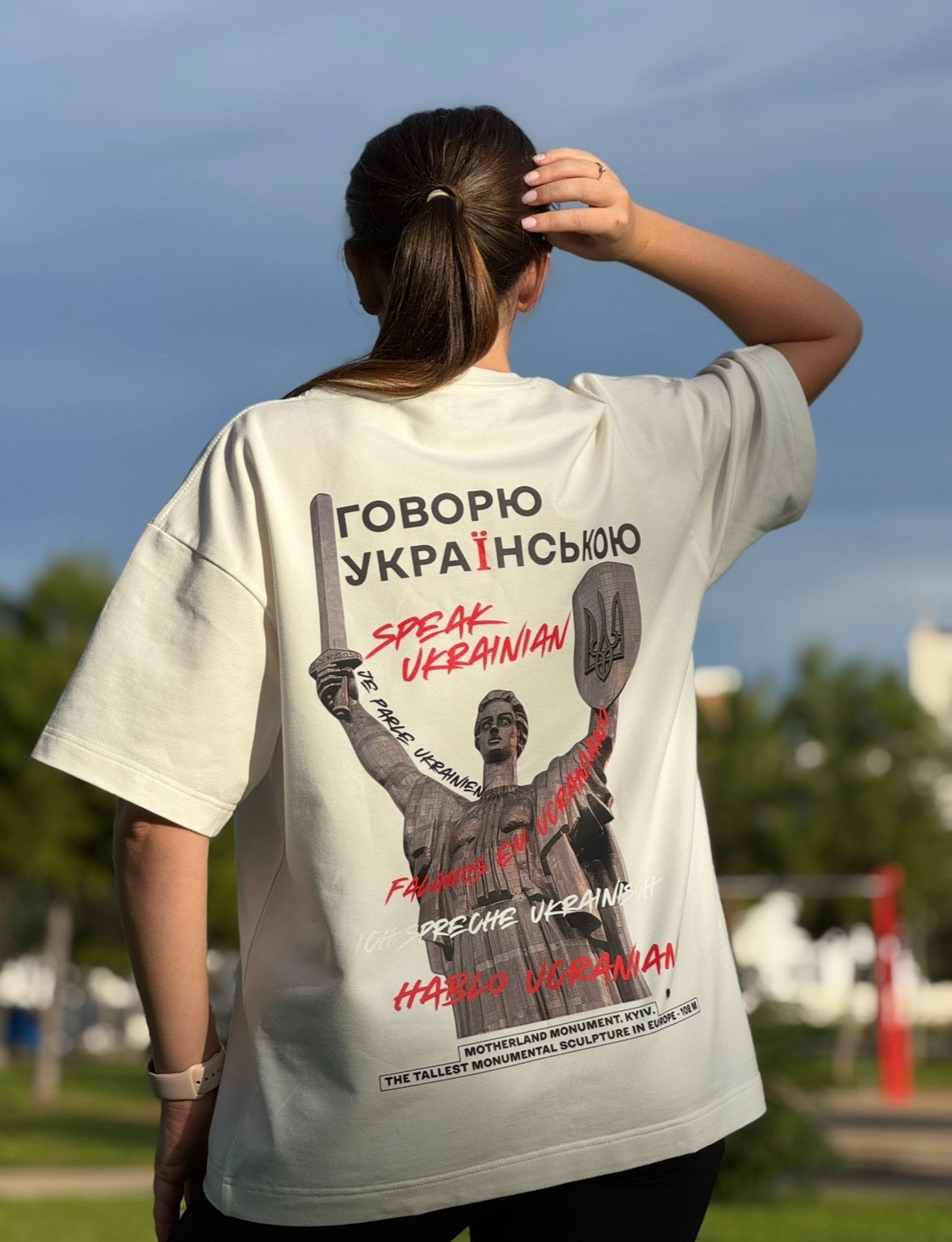 Оверсайз-футболка ASANOV «Говорю українською» з авторським українським принтом — фото 5